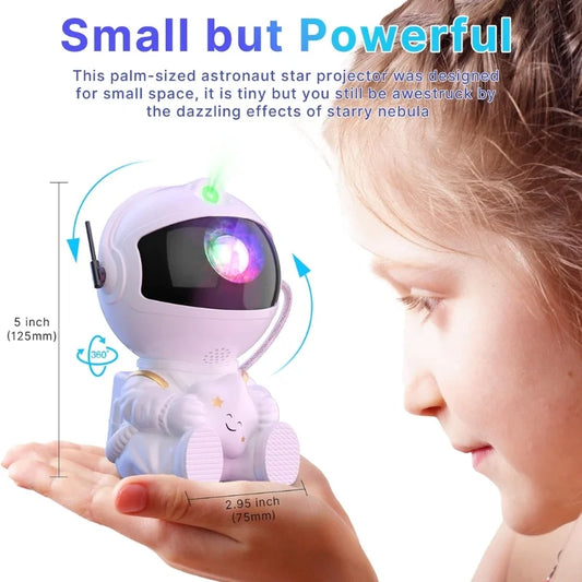 Mini astronaut galaxy star projector